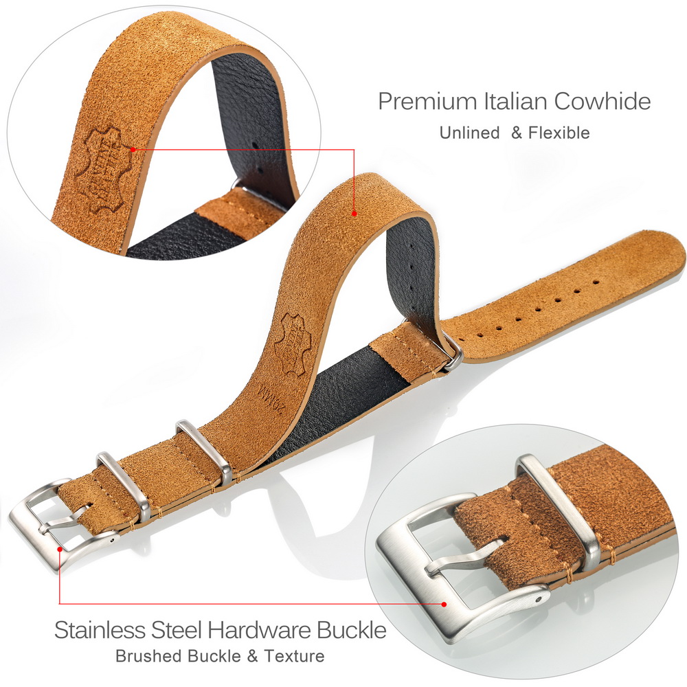 HEMSUT Genuine Leather Watch B - Tropic Strap Vintage review and price