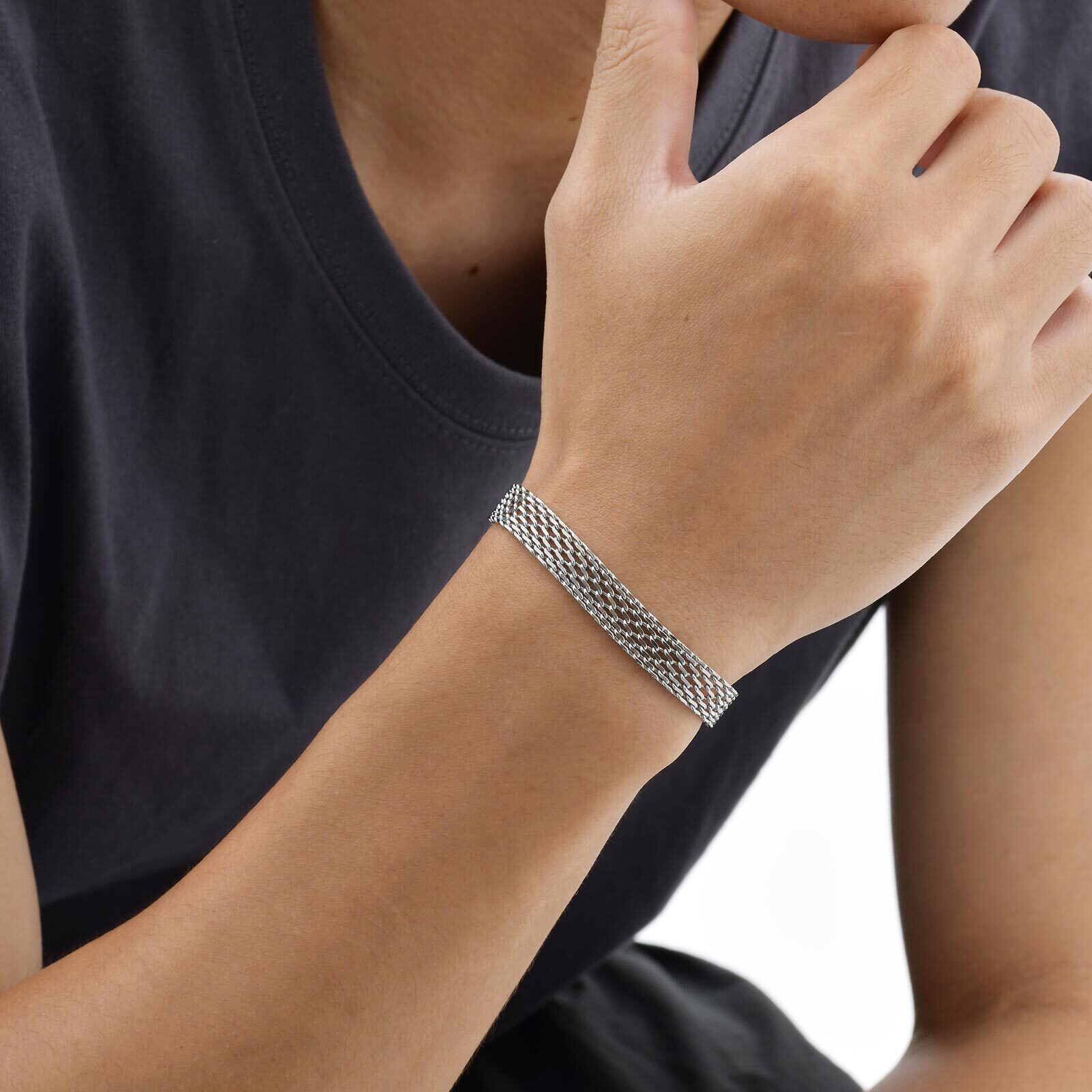 3/8mm Mesh Strap Chain Bracele - Mesh Strap Metal review and price