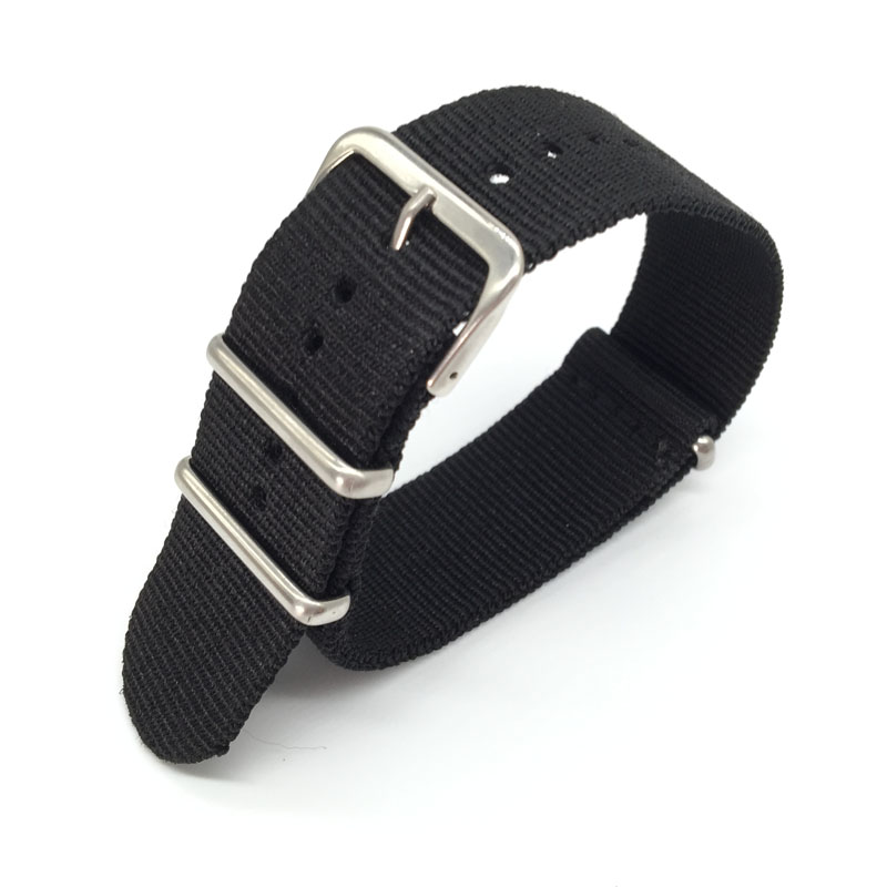 Black Nylon Strap for 16mm 18m - Nato Strap Nylon review and price