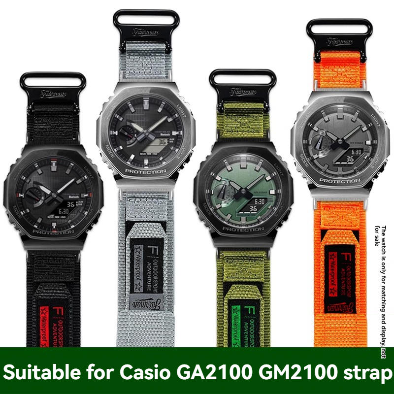 Nylon Canvas Watch Band Strap  - Casio Watch G-Shock Ga-2100 review and price