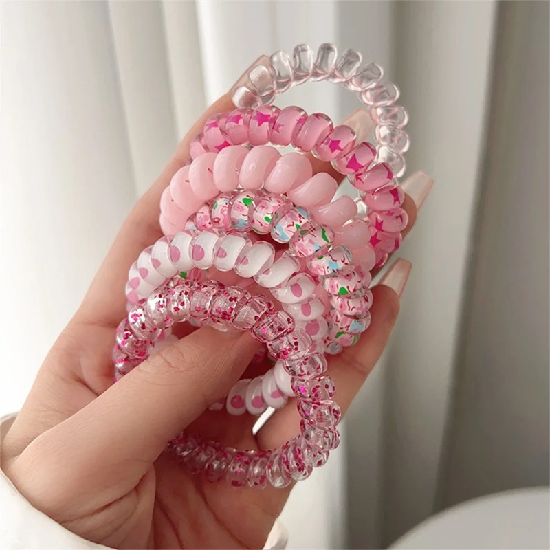 6pcs Colorful Resin Jelly Spir - Silicone Band Women review and price