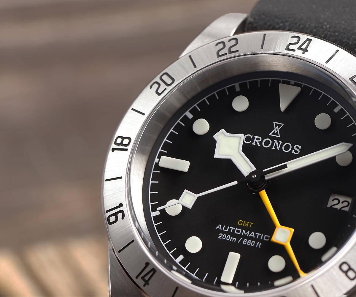 Cronos Vintage GMT 39mm NH34 A - Tropic Strap Vintage review and price